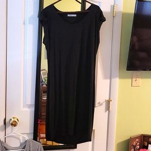 COPY - Athleta Little black midi dress with cut out back detail